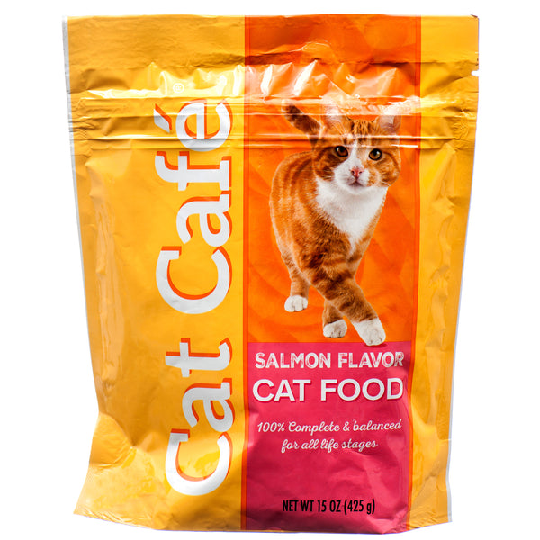 Cat Cafe Cat Food, Salmon, 15 oz (10 Pack)