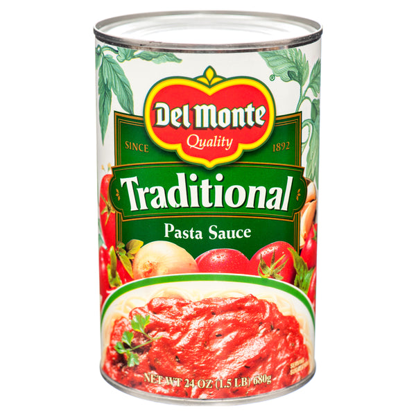 Del Monte Pasta Sauce, Traditional, 24 oz (12 Pack)