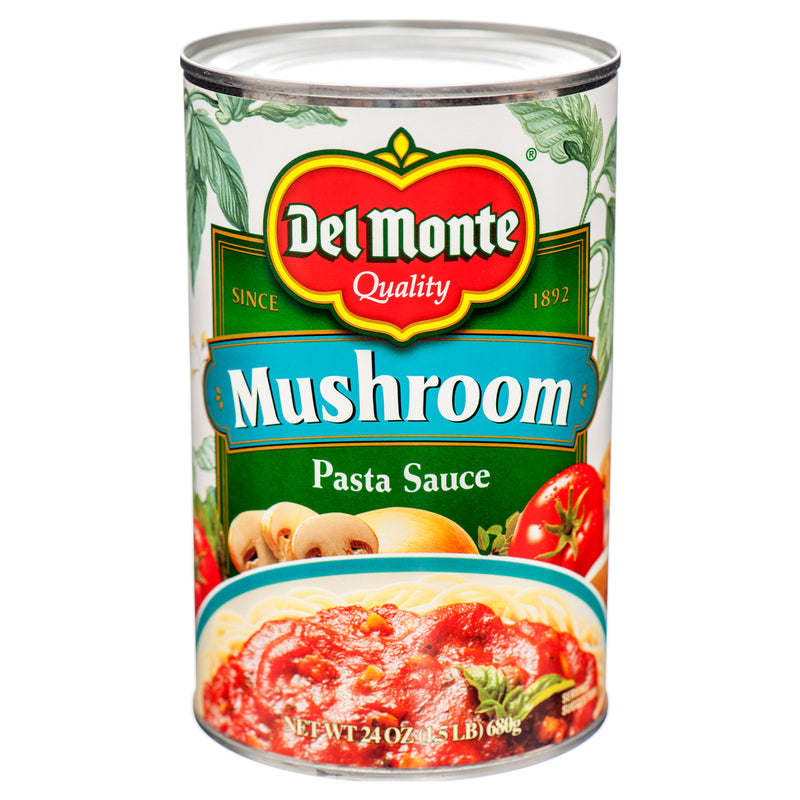 Del Monte Pasta Sauce, Mushroom, 24 oz (12 Pack)