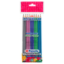 Pencil Triangular Pre-Sharpened 10 Ct Asst Color (36 Pack)