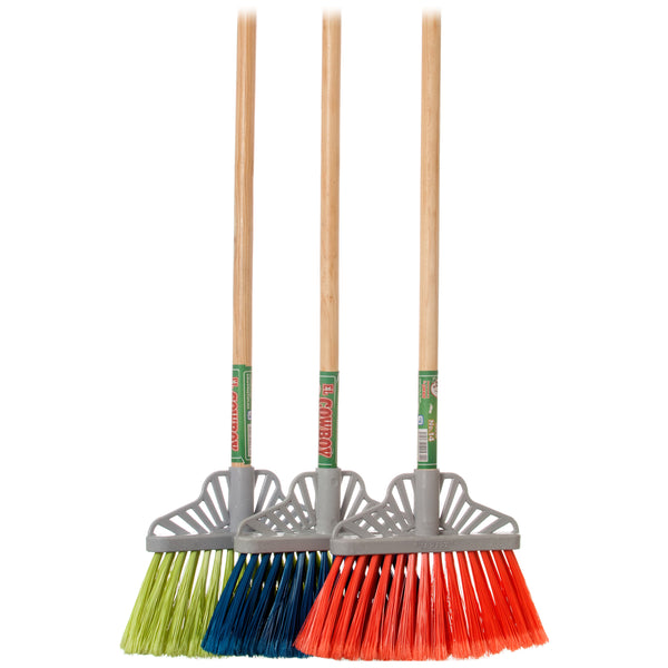 Fan Broom w/ Wood Handle (12 Pack)