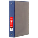 1.5" 3-Ring Binder w/ 2 Pockets, Blue (12 Pack)