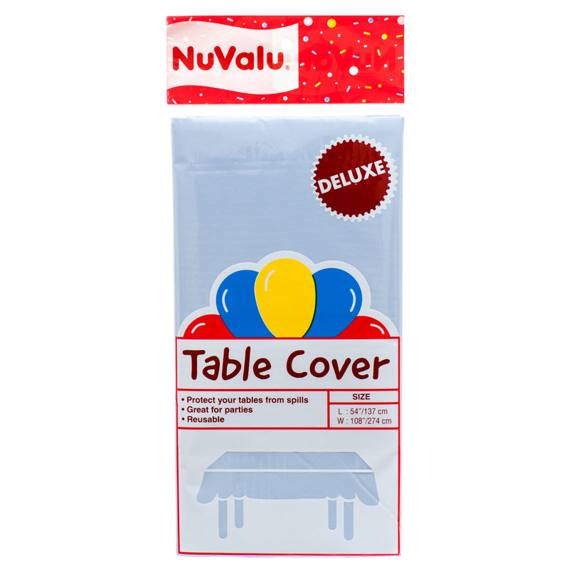 Nuvalu Table Cover L. Blue "Deluxe" Peva 0.09Mm / 54 X 108" (24 Pack)