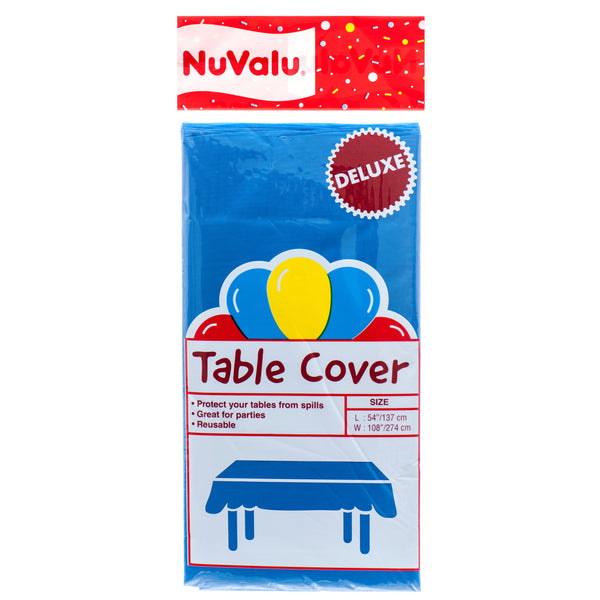 Nuvalu Table Cover R. Blue "Deluxe" Peva 0.09Mm / 54 X 108" (24 Pack)
