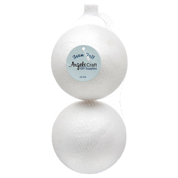 Craft Foam Ball 4" 2Pcs #Eb-006 (12 Pack)