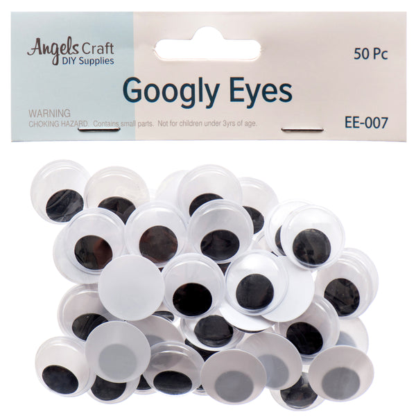 Craft Wiggo Eyes 50Ct 2Cm Black & White #Dcs-2879 (12 Pack)