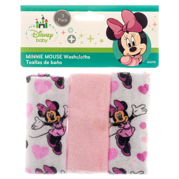 Disney Mickey & Minnie Washcloths (12 Pack)