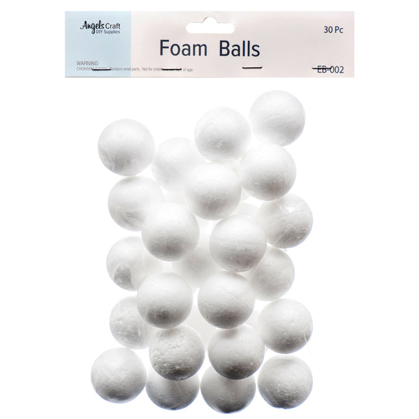 Craft Foam Ball 1.5" 30Pcs (12 Pack)