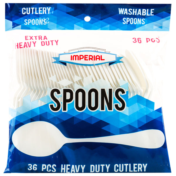 Plastic Soup Spoon Heavy Duty 36Pc "Imperial" #S4914 (48 Pack)