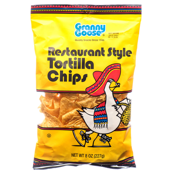 Granny Goose Restaurant Style Tortilla Chips, 9 oz (18 Pack)