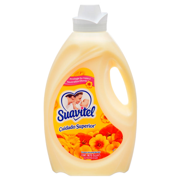 Suavitel Cuidado Superior Fabric Softener, Aroma Del Sol, 3 L (4 Pack)