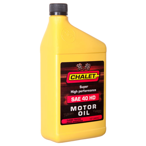 Chalet Motor Oil, SAE 40, 1 qt (12 Pack)