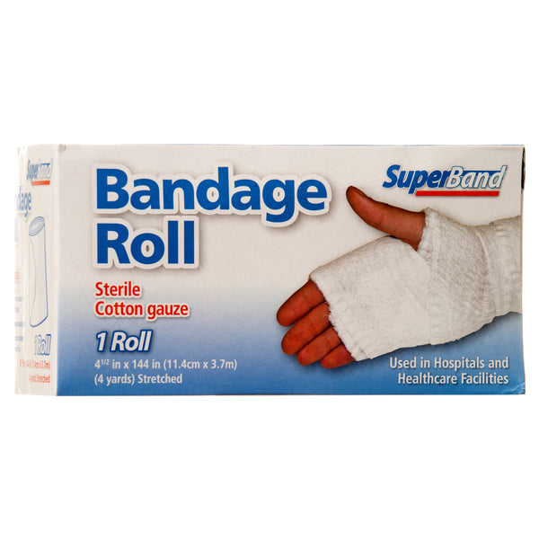 Bandage Roll Sterile Cotton Gauze #Superband (24 Pack)