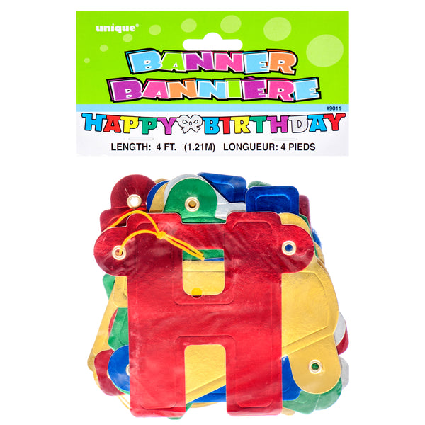 Banner Happy Birthday Delux #9011 (12 Pack)
