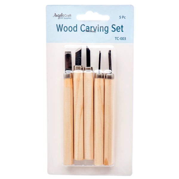 Craft Wood Carving Set 5Pc #Tc-003 (12 Pack)