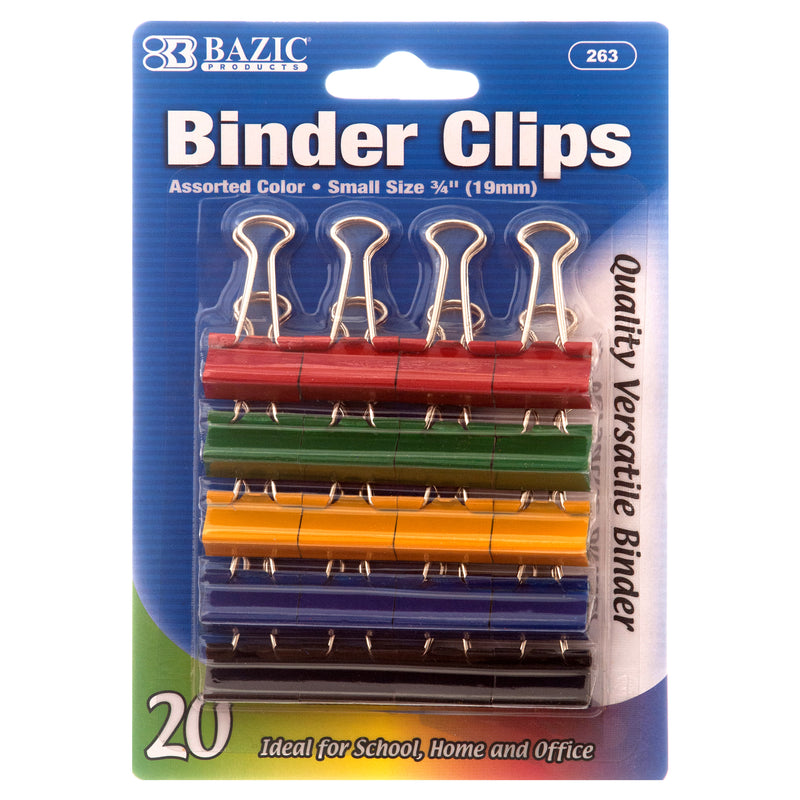 Small Binder Clips, 20 Count (24 Pack)