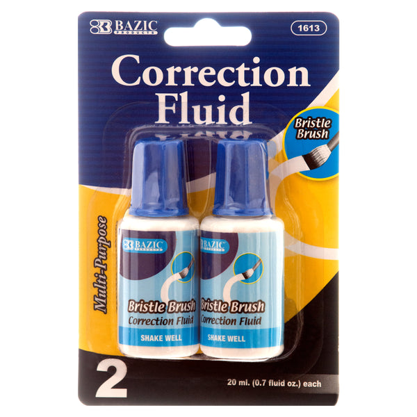 Correction Fluid, 0.7 oz, 2 Count (24 Pack)