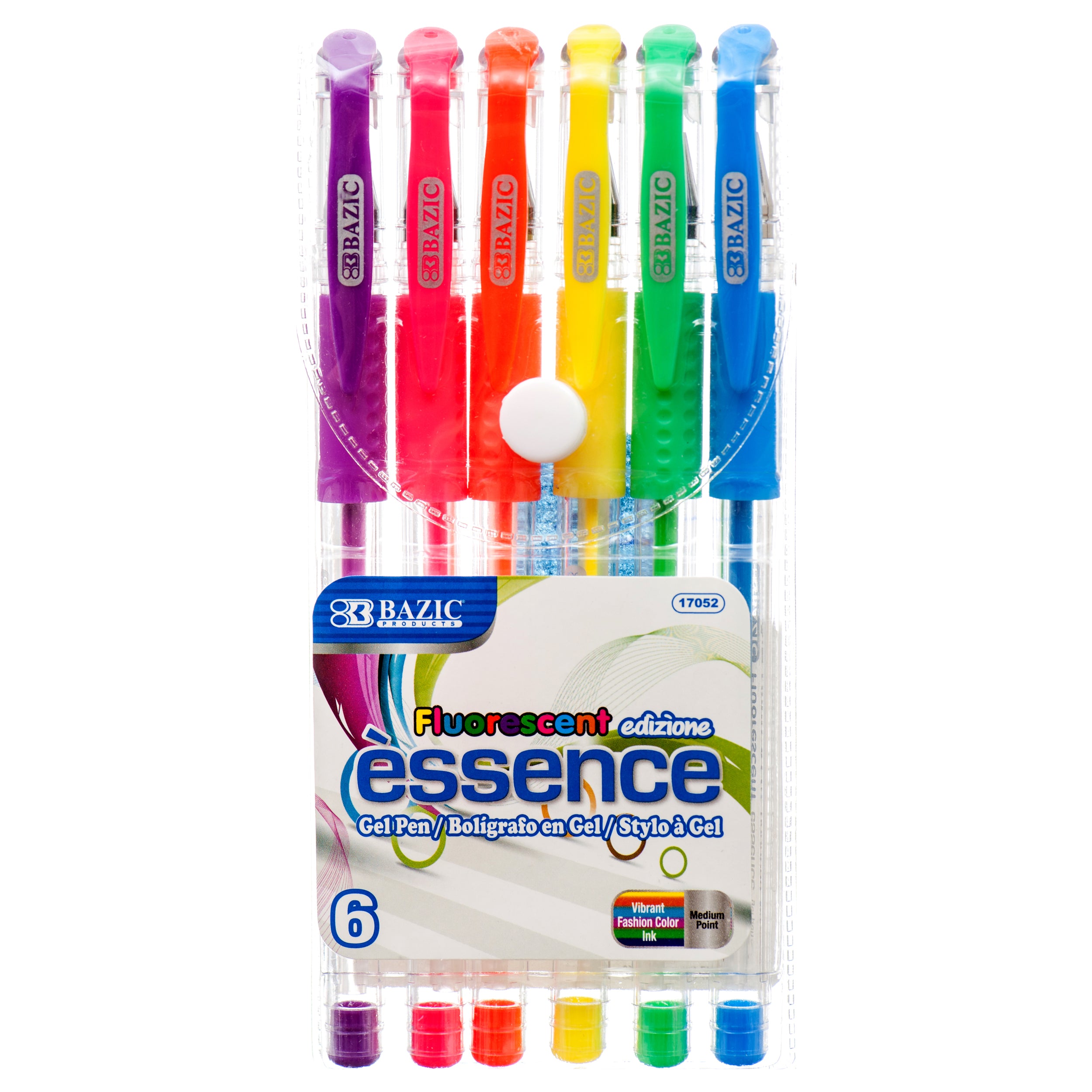 Fluorescent Fruit-Scented Gel Pen, 6 Count (24 Pack)
