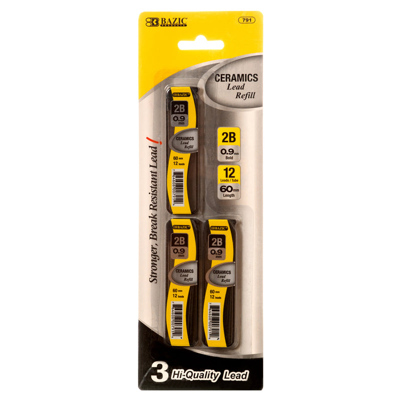 Hi-Quality Mechanical Pencil Lead Refills, 0.9mm, 3 Count (24 Pack)