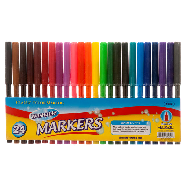 Washable Markers, 24 Count (24 Pack)