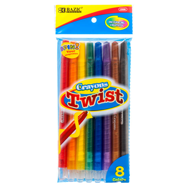 Twist Crayons, 8 Count (24 Pack)