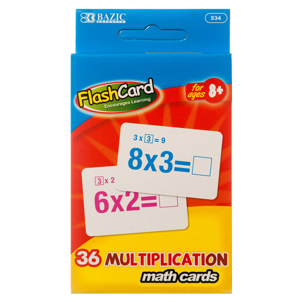 Multiplication Playing Cards (24 Pack)