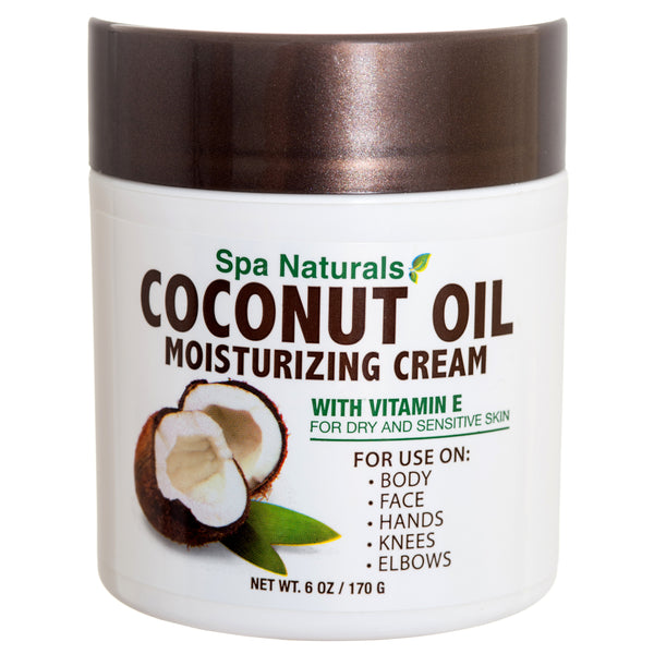 Spa Natural Coconut Oil Moisturizing Cream, 6 oz (12 Count)