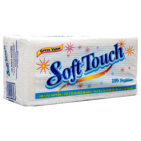 Soft Touch Napkins, 1-ply (18 Pack)