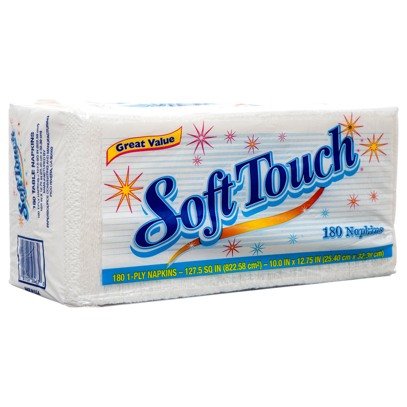 Soft Touch Napkins, 1-ply (18 Pack)
