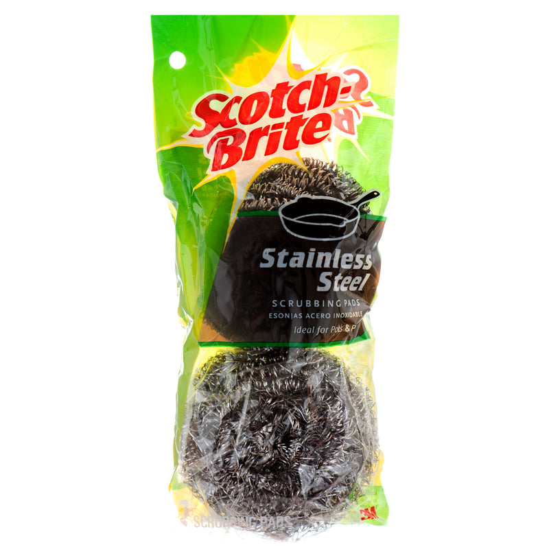 Scotch-Brite Stainless Steel Scrubber, 2 Count (24 Pack)