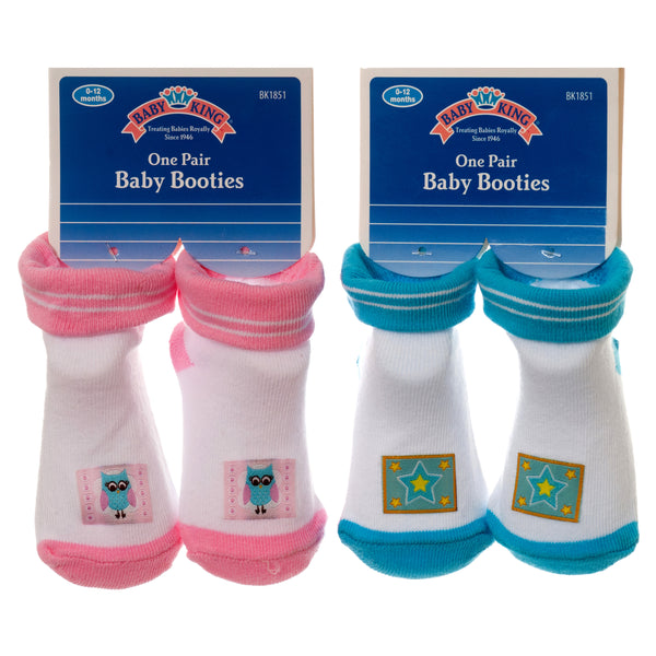 Baby Booties, Assorted Colors & Size (12 Pack)