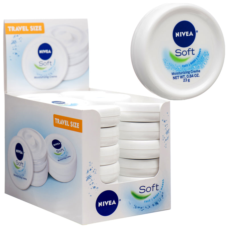 Nivea Soft Moisturizing Cream, 0.8 oz (36 Pack)
