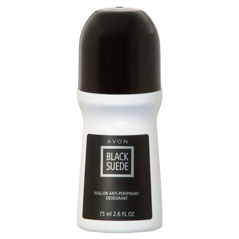 Avon Roll-On Deodorant, Black Suede, 2.6 oz (28 Pack)