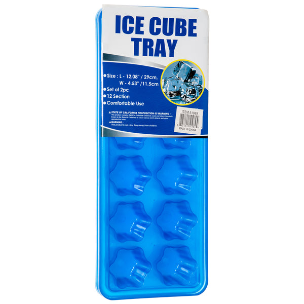 12-Section Ice Cube Tray, 2 Count (24 Pack)