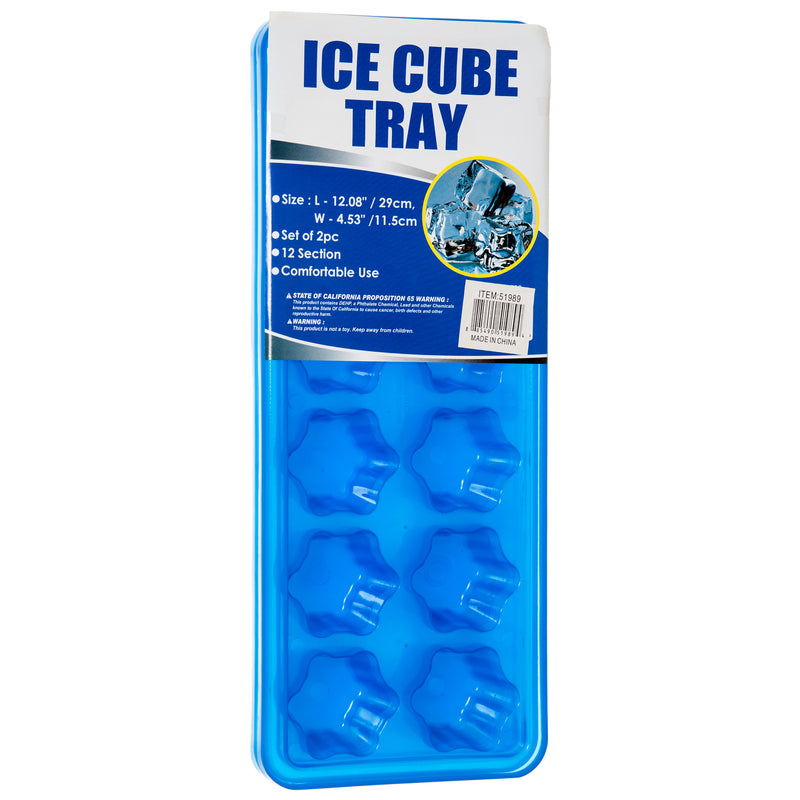 12-Section Ice Cube Tray, 2 Count (24 Pack)