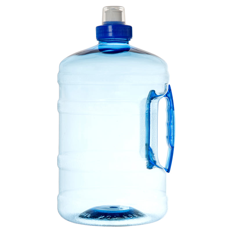 Plastic Water Bottle w/ Handle, 75 oz (24 Pack)