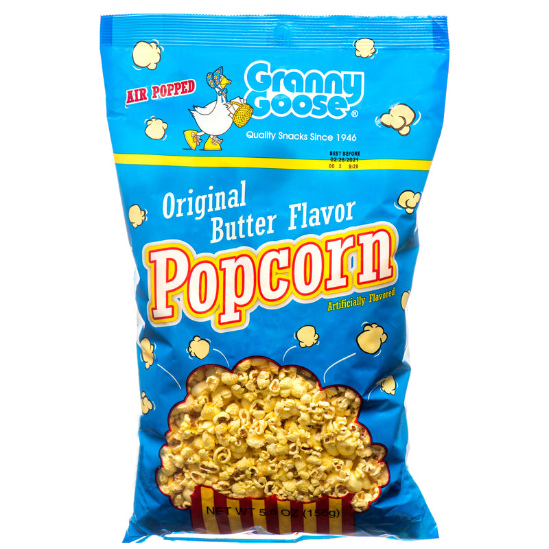 Granny Goose Butter Flavor Popcorn, 5.5 oz (18 Pack)