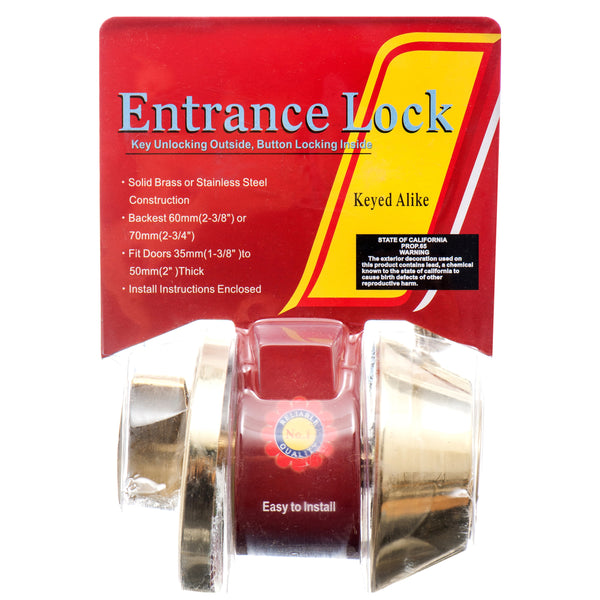 Lock Dead Bolt Single #33384 (6 Pack)