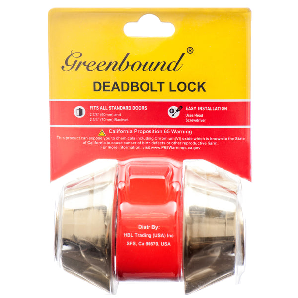 Lock Dead Bolt/Two Sides #33385 (6 Pack)