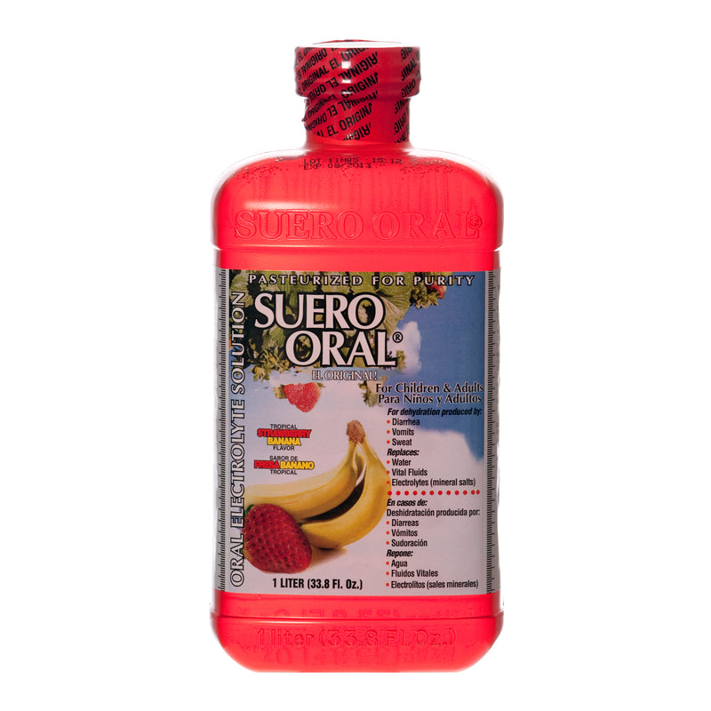 Electrolyte Suero Oral 1Lt Strawberry Banana (8 Pack)