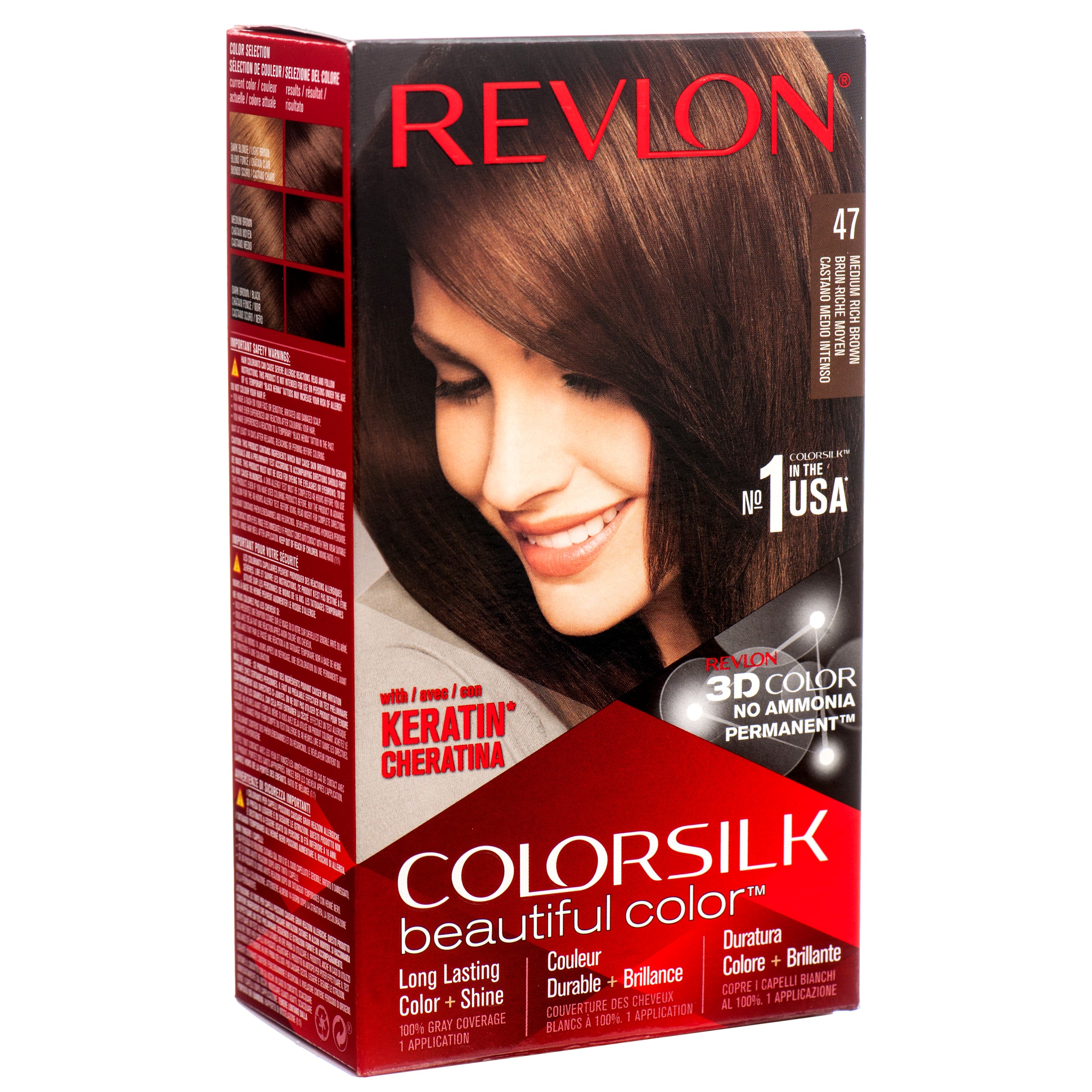 Colorsilk 47 #Med.Rich Brown (Pack Of 3)