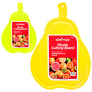 Pear-Shaped Plastic Cutting Board (24 Pack)
