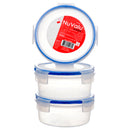 NuValu Plastic Round Container, 6.8 oz (24 Pack)