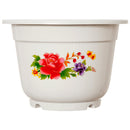 White Round Planter, 11.5" (24 Pack)