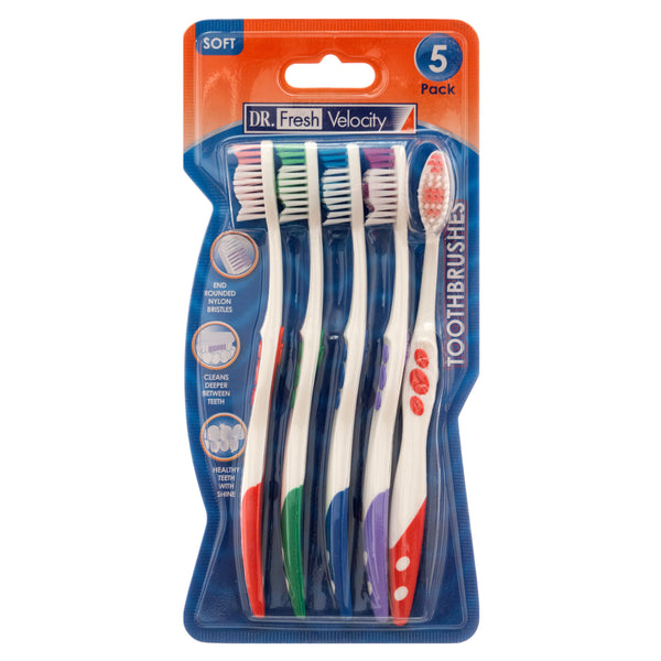 Toothbrush 5Pk Velocity #Dr.Fresh (12 Pack)
