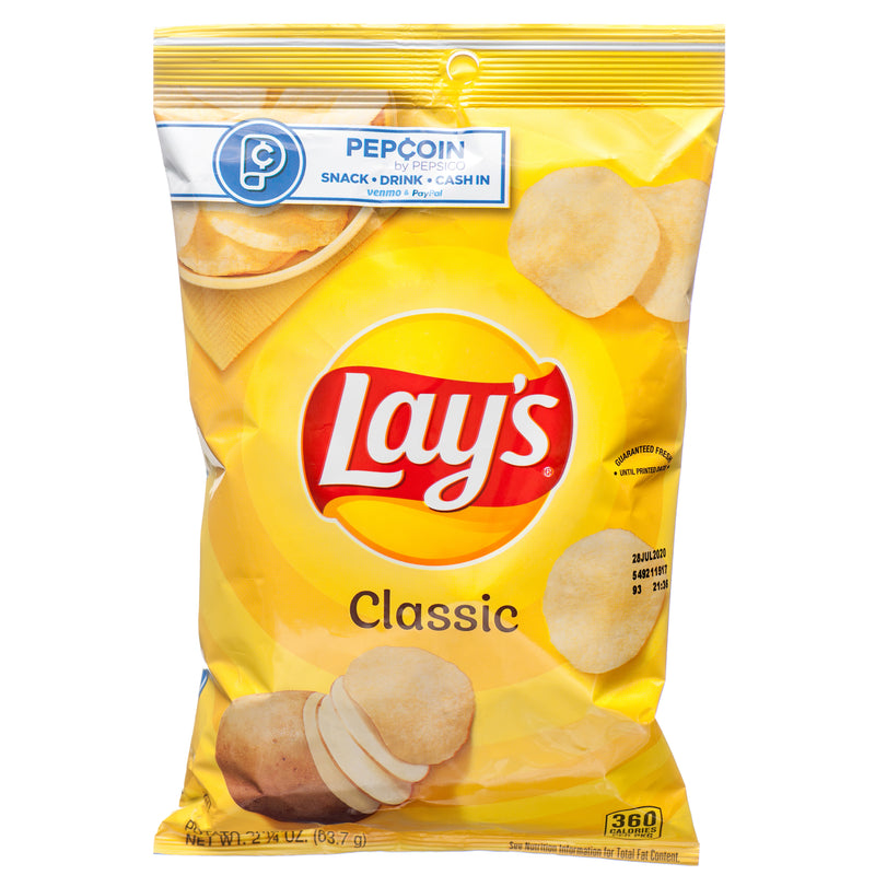 Lay’s Classic Potato Chips, 2.25 oz (24 Pack)