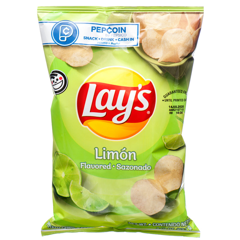 Lay’s Limón Potato Chips, 2.25 oz (24 Pack)