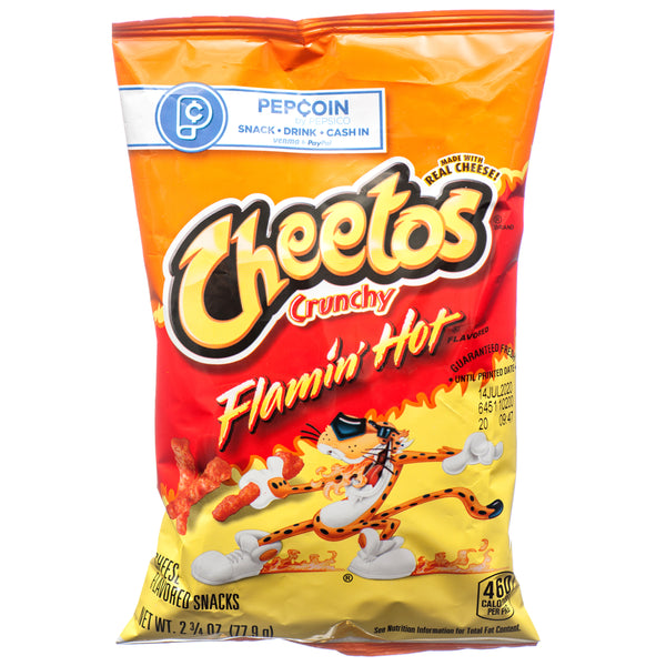 Cheetos Crunchy Flamin’ Hot Snack, 2.75 oz (32 Pack)