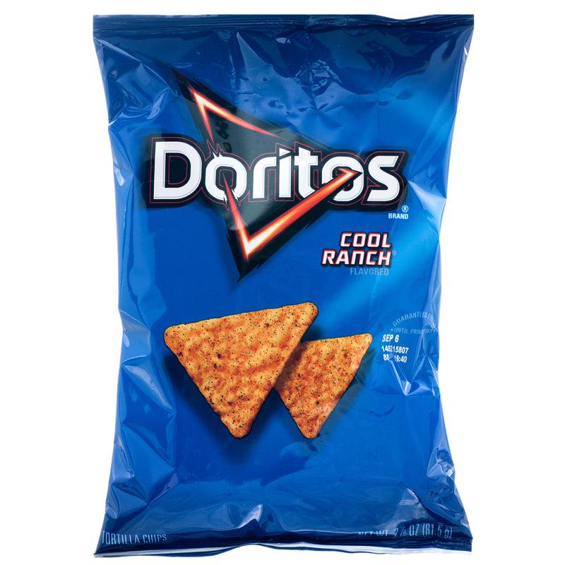 Doritos Cool Ranch Tortilla Chips, 2.5 oz (24 Pack)