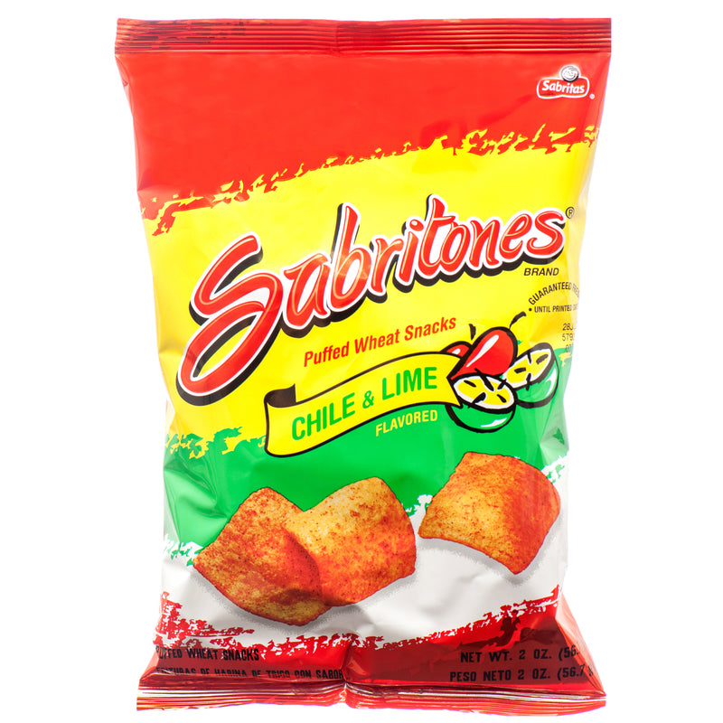 Sabritones Lime Wheat Puffs, 2 oz (15 Pack)